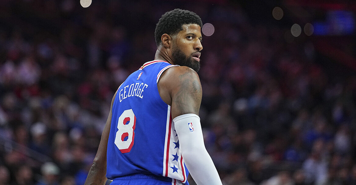 费城76人157分追平纪录 乔治复出贡献28分